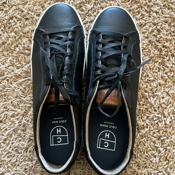 EUC COLE HAAN MARGO LEATHER LACE UP SNEAKERS - Picture 3 of 10